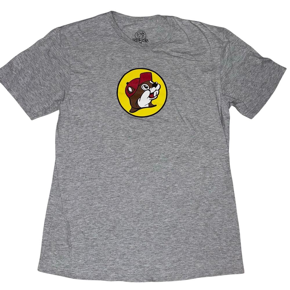 Buc-ee’s Hodwy graphic tshirt gray and red unisex men’s medium